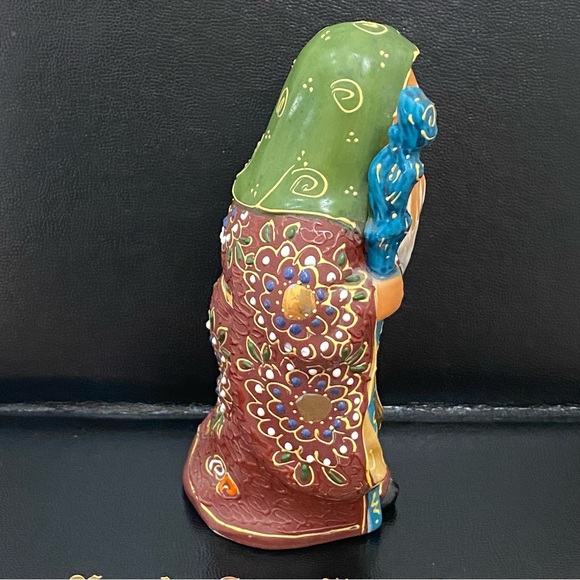 Vintage Signed Kutani Jurojin God Of Elderly & Longevity 6” Porcelain Figurine - Picture 7 of 15